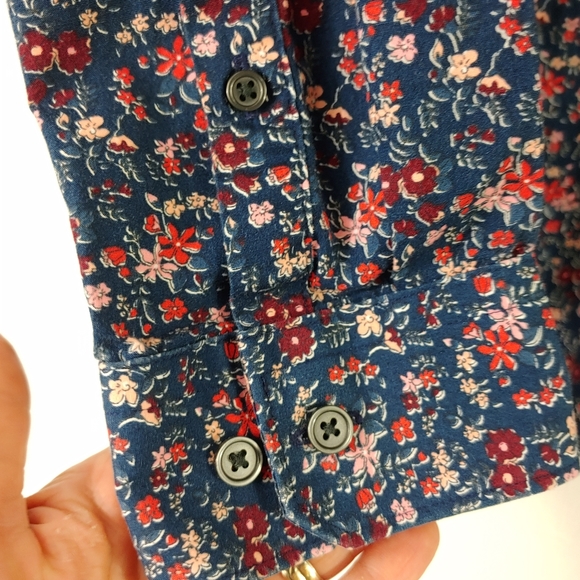 EXPRESS MENS FLORAL BUTTON SHIRT - Picture 7 of 10